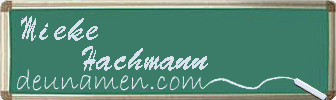 Mieke Hachmann Visitenkarte